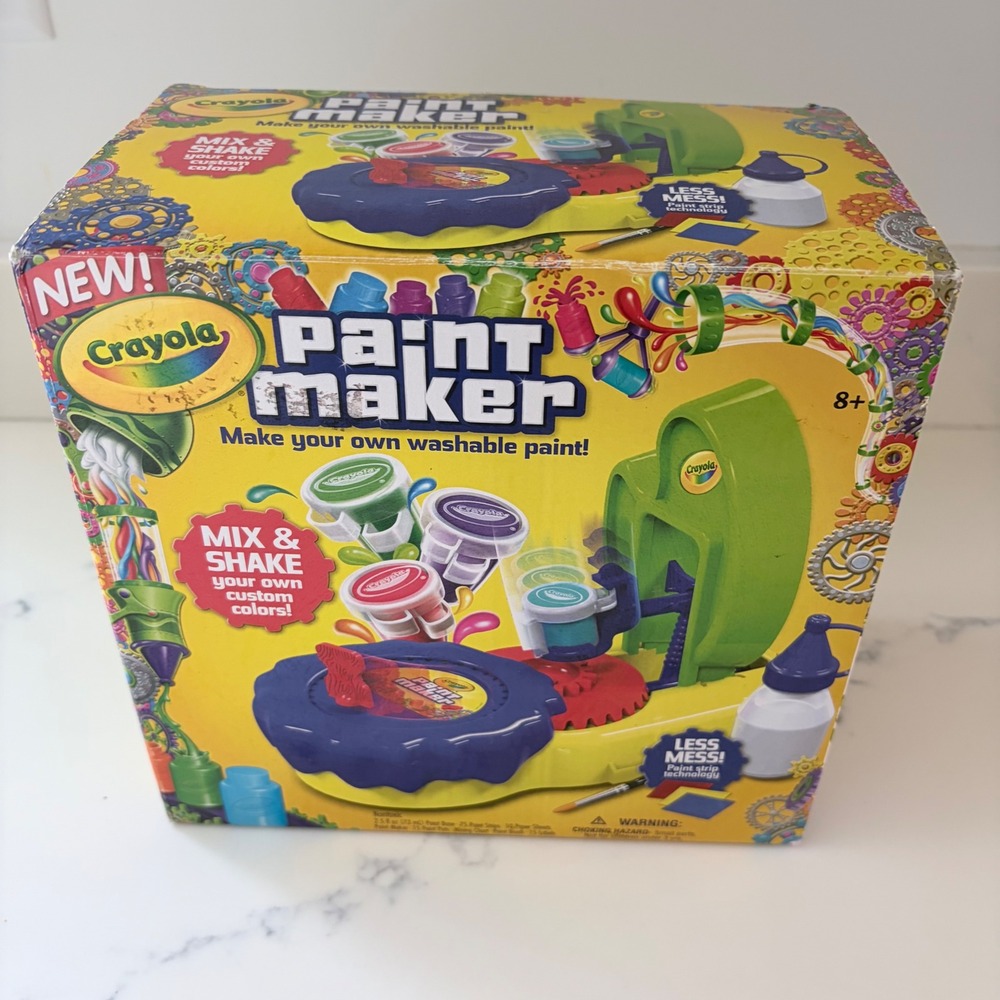 Crayola Paint Maker Custom Washable Paint Mixing Kit 74-7081 Kids Art Craft Set